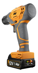 Parafusadeira E Furadeira A Bateria Li-ion Wap Wf 12k3.2 Carregador Com Maleta E Kit De 11 Acessórios